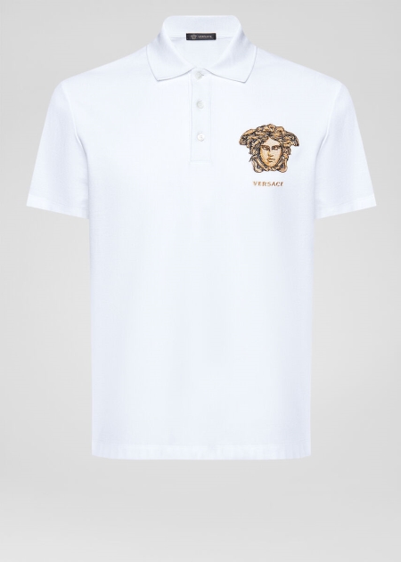 Tricou Polo Versace Embroidered Medusa Barbati | BJEDTYF-20